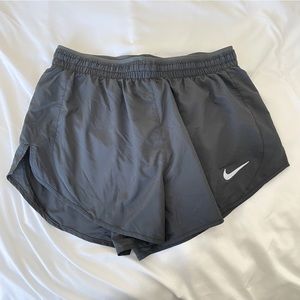 Black Nike running shorts